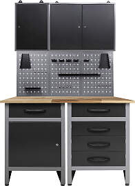 Werkstatt-Set ONDIS24, schwarz (anthrazit,