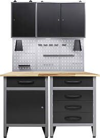 Werkstatt-Set ONDIS24, schwarz (anthrazit,
