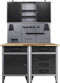 Werkstatt-Set ONDIS24, schwarz (anthrazit,