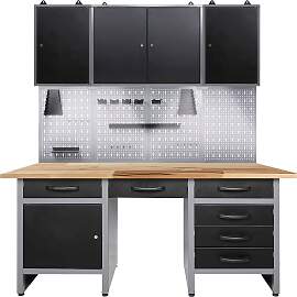 Werkstatt-Set ONDIS24, schwarz (anthrazit,