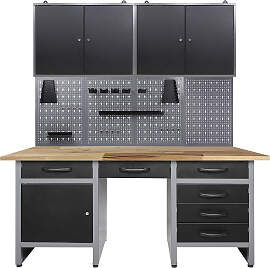 Werkstatt-Set ONDIS24, schwarz (anthrazit,