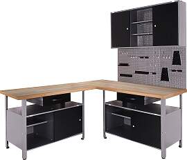 Werkstatt-Set ONDIS24, schwarz (schwarz,