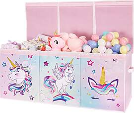 WERNNSAI Einhorn Spielzeugkiste - Groß