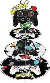 WERNNSAI Videospiel Cupcake Ständer - 3 Etagen