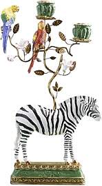 WERNS Design Kerzenhalter Zebra Gold mit