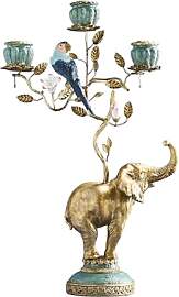 WERNS Design Kerzenleuchter Elefant Gold – Deko