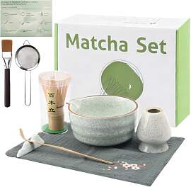 WERTIOO Matcha Set 8 Stück mit Handbuch - Matcha