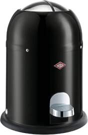 WESCO Mini Master Abfalleimer 6 L, Schwarz,