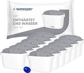 Wessper Wasserfilter für Hartes Wasser 12 Stück