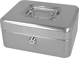 Westcott Geldkassette abschließbar (20 cm) Silber 
