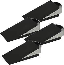 Westcott Türstopper in Keilform Schwarz 4 Stück