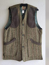 Weste Jagdweste oliv/braun il Lago Gr. L