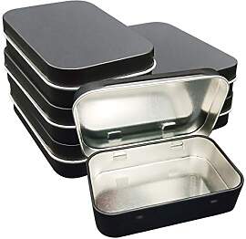WESTKAIBA 6er Blechdose Kleines leeres Metall,
