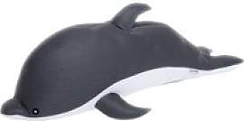 Westmann Sitzsack Schwimmtier Delfin grau
