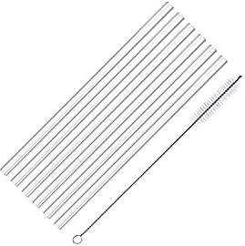 Westmark 6 Glas-Trinkhalme, gerade, inkl. 1