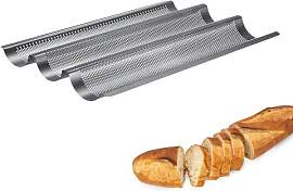Westmark Baguette Backform, Für 3 Baguettes,