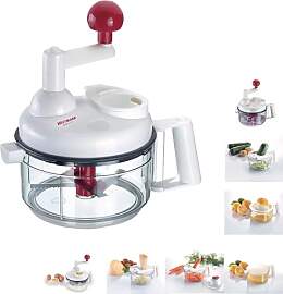 Westmark Manuelle Küchenmaschine, 9 in 1: Hobel,