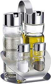Westmark Menage Salz, Pfeffer, Essig und Öl,
