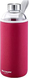 Westmark Trinkflasche, aus Glas mit Aufdruck,