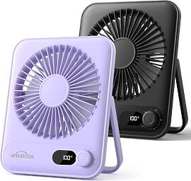 WHATOOK USB-Tischventilator Leise 2 Stück: