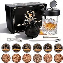 Whisky Smoker Set,Elektrisches Cocktail Smoker Kit 