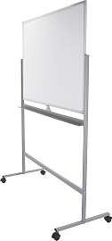 Whiteboard Multiboard Silberfarben/Weiß