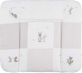Wickelauflage Fox & Bunny Taupe/Weiß ca.
