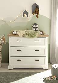 Wickelkommode BEGABINO "Jasmin Kommode mit