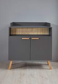 Wickelkommode TRENDTEAM "Mats", grau,