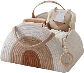 Wickeltasche Organizer, Baby Windel Caddy Korb,