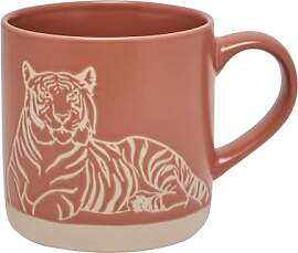 Widdop Naturecraft Keramik-Tasse mit Tiger-Motiv,