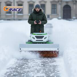 Wiederaufladbarer 4-in-1-Schneeschieber mit