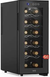 WIE Weinkühlschrank 1 Zonen 33 Liter 12 Flaschen