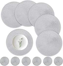 wiipara 6er Set Runde Tischsets Platzsets