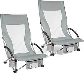 WildFun 2PCS Klappstrandstuhl Niedrig, Leichter