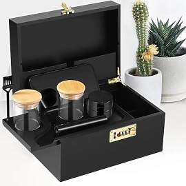 WildFun Bambusbox mit Zahlenschloss,