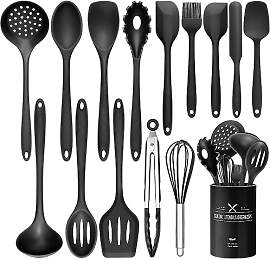 Wildone 15-teiliges Silikon Küchenutensilien-Set, 