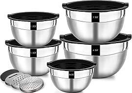 Wildone Salatschüssel 5er Set, Edelstahl