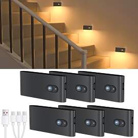 WILLED Schwarz LED Nachtlicht Mit Bewegungsmelder, 