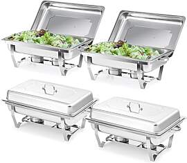 Wilprep Chafing Dish Speisewärmer 9L 4pcs