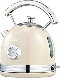 Wiltal Retro Wasserkocher, Edelstahl -
