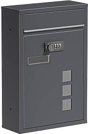 Wiltec Briefkasten anthrazit 215x320x90mm