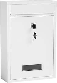 Wiltec Briefkasten weiß V11 Postkasten mit