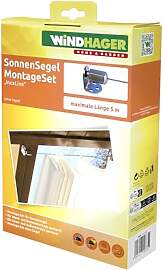 Windhager Montageset Seilspannmarkise Edelstahl