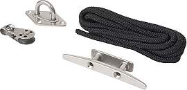 Windhager Seilzugset für Sonnensegel, Zubehörset 