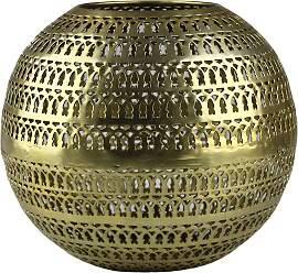 Windlicht AM DESIGN, gold (goldfarben), H:15cm