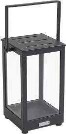 Windlicht Belfort aus Aluminium und Glas, modern,