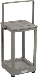Windlicht Belfort aus Aluminium und Glas, modern,