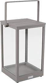Windlicht Belfort aus Aluminium und Glas, modern,
