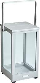 Windlicht Belfort aus Aluminium und Glas, modern,